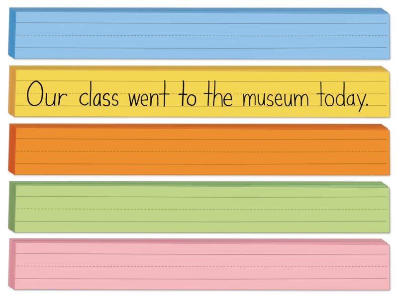 Rainbow Sentence Strips at Lakeshore Learning for Free Printable Blank Sentence Strips
