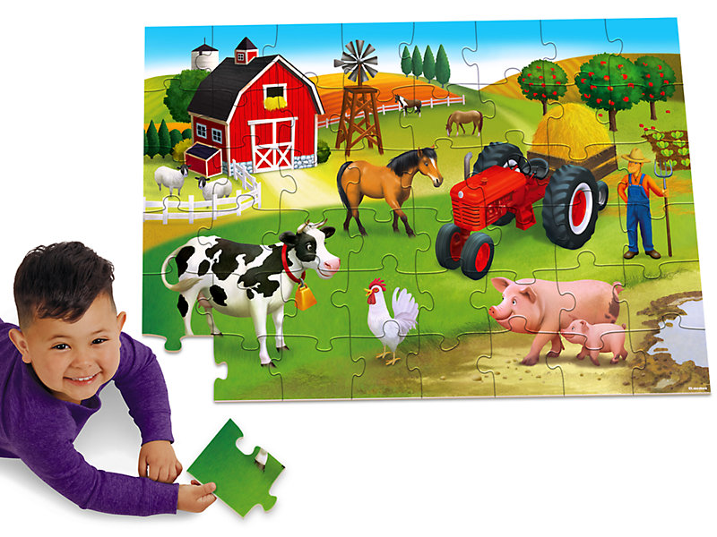 responsabilidad lanzador Discrepancia On the Farm Floor Puzzle at Lakeshore Learning