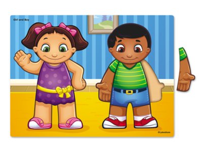 Boy and Girl Puzzle at Lakeshore Learning