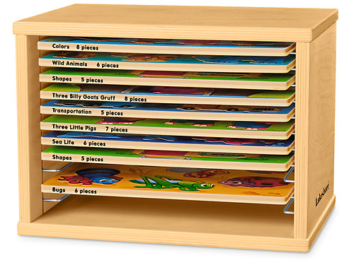 Wood Puzzle Rack - Puzzles - Books, CDs & Puzzles - The Craft Shop, Inc.