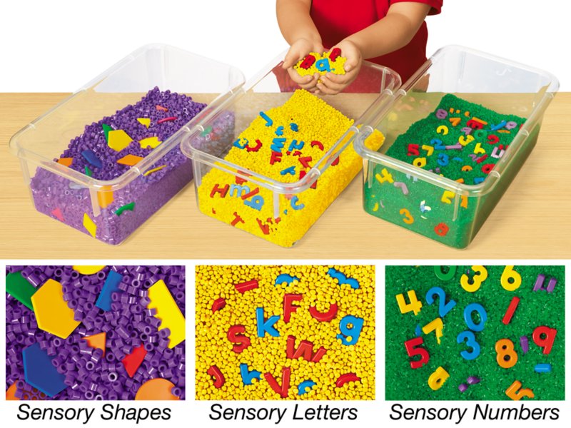 TickiT 73287 Sensory Square Set de 7 pièces en bois pour l'éveil des enfants