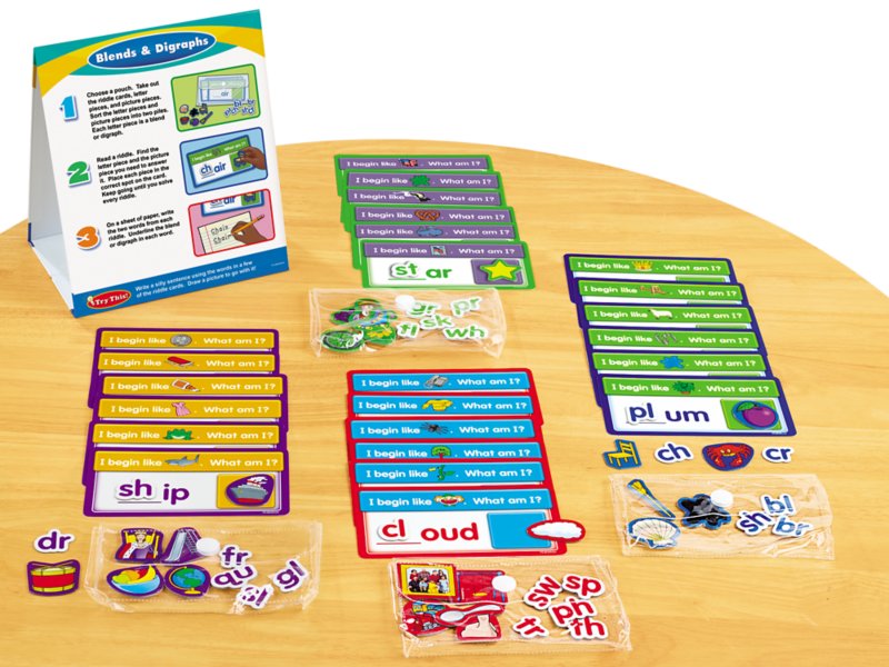 新品　Let's Start Smart／Blends & Digraphs Blends & Digraphs Hands-On Teaching Kit at Lakeshore Learning
