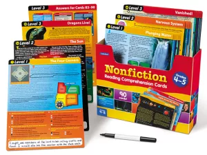 Nonfiction Reading Comprehension Practice Cards&nbsp;- Gr.&nbsp;<span style="white-space: nowrap;">4-5</span>