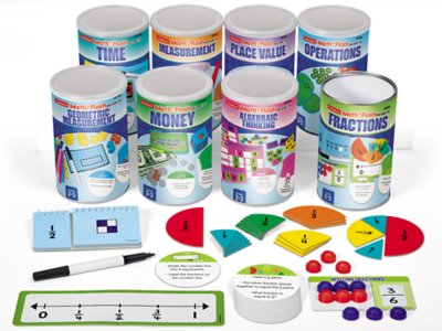 Math in a Flash! Discovery Cans - Gr. 2-3 - Complete Set at