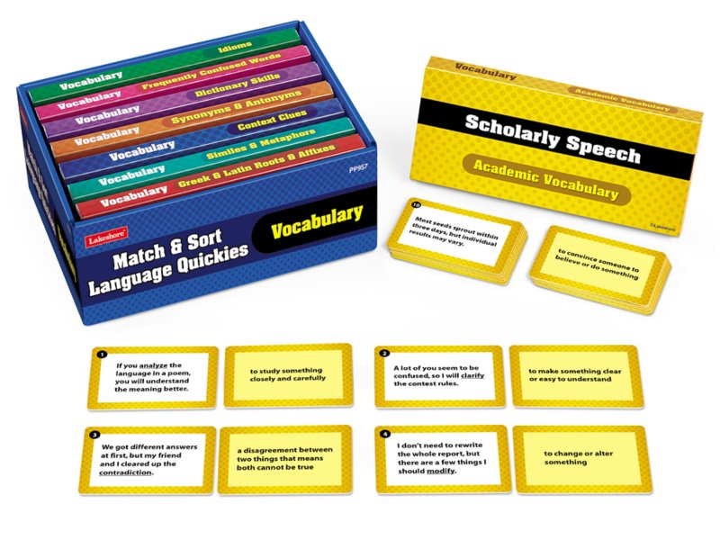 Match & Sort Vocabulary Quickies - Gr. 4-5 at Lakeshore Learning