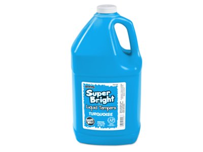 Superbright Liquid Tempera Paint - Gallon - Turquoise