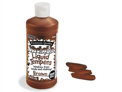  Fully Washable Liquid Tempera Paint - Pint - Brown
