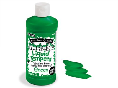  Fully Washable Liquid Tempera Paint - Pint - Green