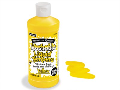  Fully Washable Liquid Tempera Paint - Pint - Yellow