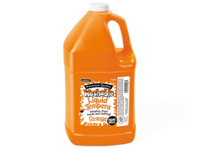  Fully Washable Liquid Tempera Paint - Gallon - Orange