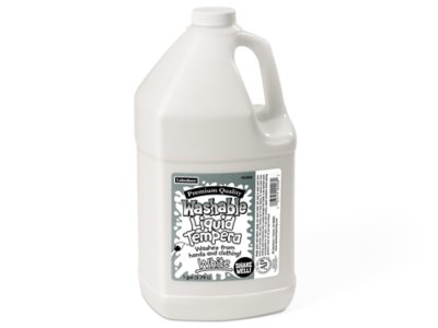  Fully Washable Liquid Tempera Paint - Gallon - White