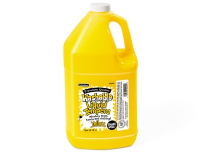  Fully Washable Liquid Tempera Paint - Gallon - Yellow
