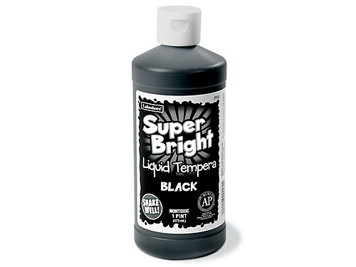 Lakeshore Superbright Liquid Tempera Paint - Pint - Black