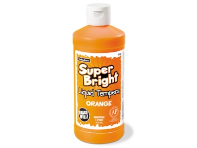 Superbright Liquid Tempera Paint - Pint - Orange