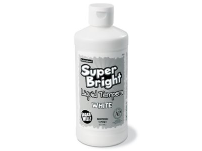 Superbright Liquid Tempera Paint Pint White at Lakeshore Learning