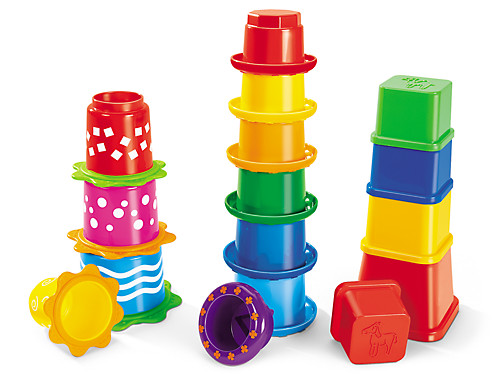 Stacking Cups Pre School Colourful Nesting Toys Sorting Learning