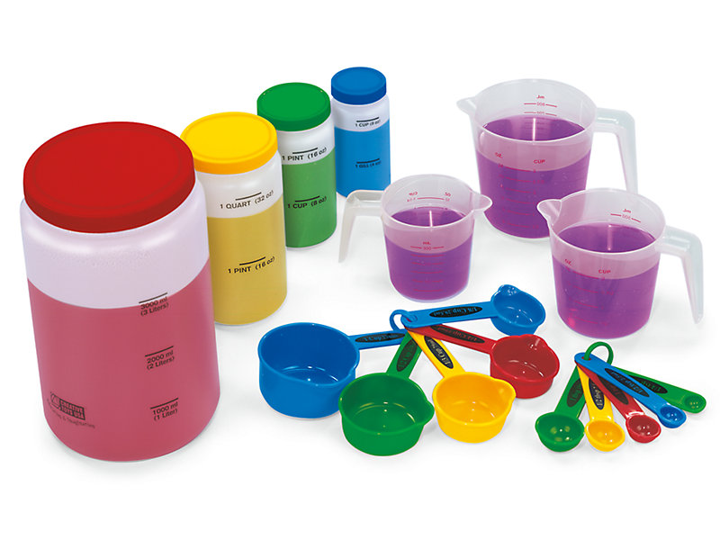 Liquid Measuring Cup Set Set of 3 measuring cups with handles:Education
