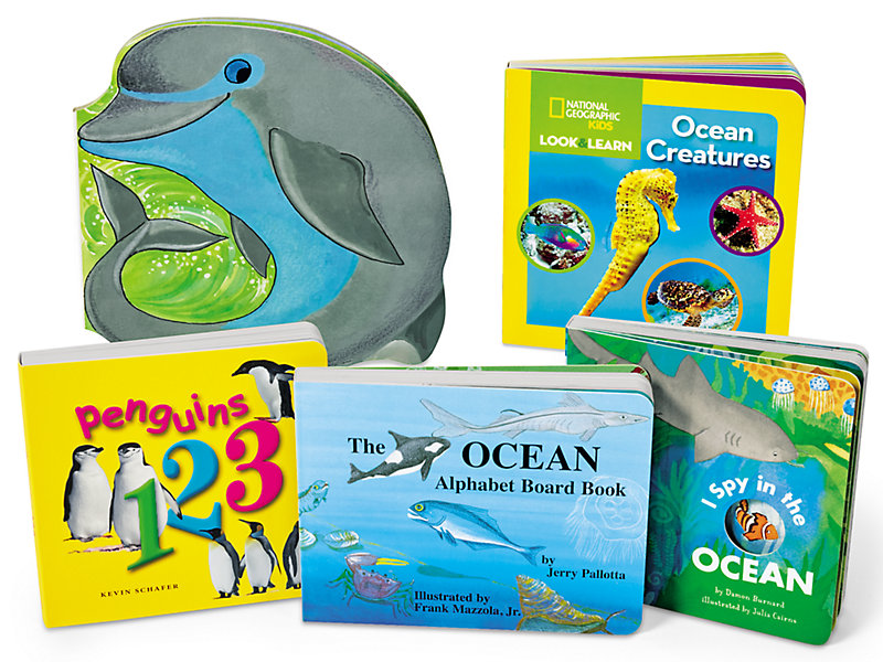 Ocean Animals Board Book Library at Lakeshore Learning