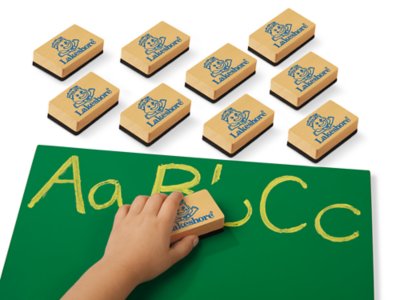 Chalk Lapboard Erasers Set of 10 at Lakeshore Learning