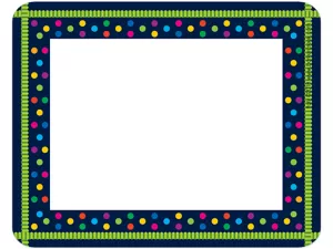 Rainbow Polka Dot Name Tags