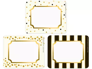 Gold Foil Name Tags&nbsp;- Variety Pack