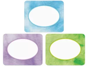 Tie-Dye Name Tags