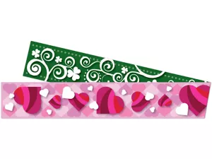 Hearts&nbsp;& Clovers Double-Sided Holiday Border