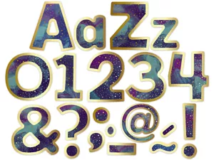 Galaxy 4" Punch-Out Letters