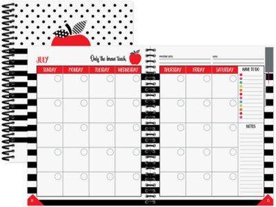 Black, White&nbsp;& Stylish Brights Lesson Plan&nbsp;& Record Book
