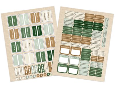 Farmhouse Lesson Plan Book