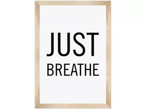 Simply Boho Just Breathe Poster