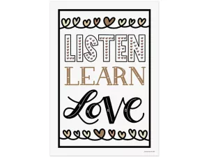 Listen, Learn&nbsp;& Love Poster