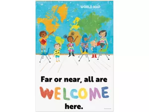 Far or Near, All Are Welcome Here Poster