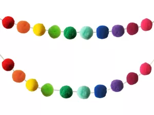 Creatively Inspired Pom-Pom Garland Accents