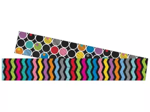 Colorful Chalkboard Double-Sided Border