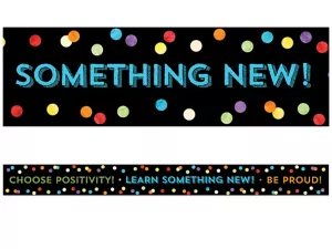 Celebrate Learning Think Positive Border