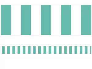 Simply Stylish Turquoise Striped Border