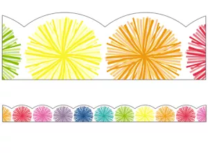 Hello Sunshine Pom-Pom Scalloped Border