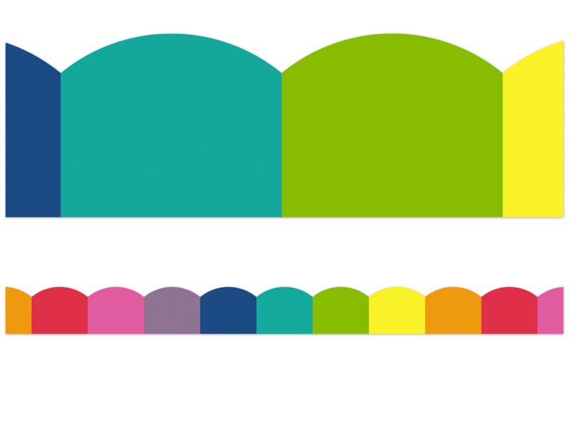 Hello Sunshine Rainbow Scalloped Border at Lakeshore Learning