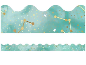 Galaxy Constellations Scalloped Border