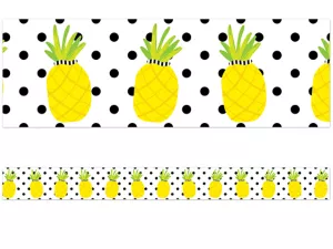 Simply Stylish Tropical Pineapple Border