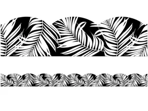 Simply Boho Leaf Scalloped Border