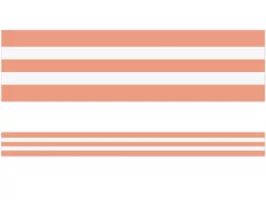 Coral Striped Border