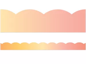 Simply Safari Sunset Scalloped Border