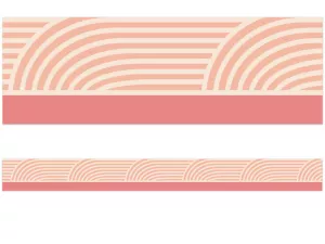 True to You Coral Wave Border