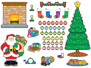 Christmas Scene Bulletin Board Set
