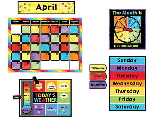 Celebrate Learning Calendar Bulletin Board Set At Lakeshore Learning