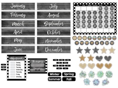 Simply Stylish Calendar Bulletin Board Set