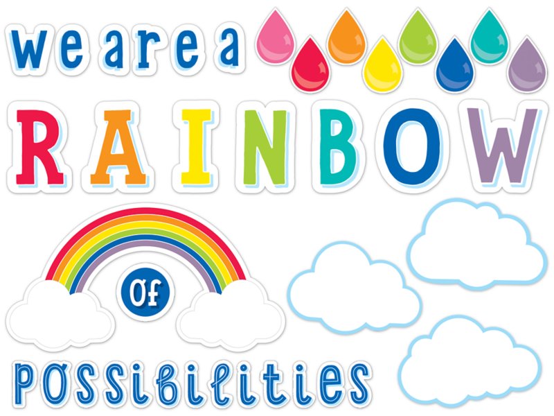 rainbow preschool bulletin boards