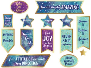 Galaxy Motivational Bulletin Board Set
